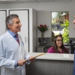 Doctor meeting patient